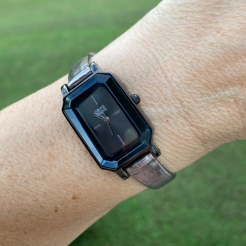 9 & Co bronze watch Slim rectangular face